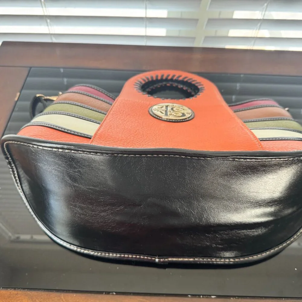 Systyle Multicolor Leather Handbag